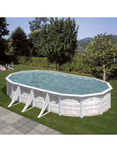 Piscina GRE ovalada serie Finlandia 730 x 375 x 120 KIT730N