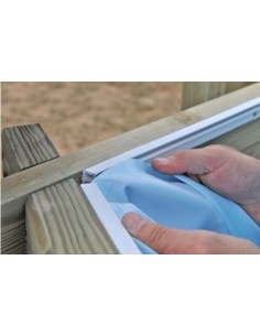 Perfiles de sujeción liner piscinas de madera 621034 2