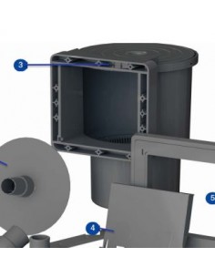 Tapa para skimmer Gre AR100 color gris