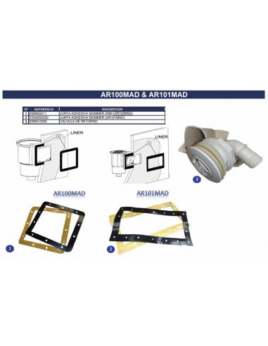 Valvula de retorno skimmer ref 20893-0300