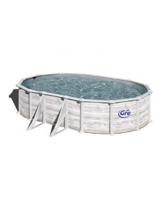 Piscina GRE ovalada imitación Nordica 610 x 375 x 132 GRE