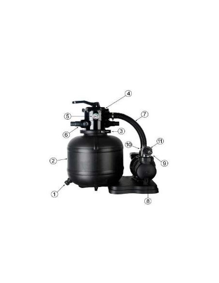 Tapón vaciado cuba de arena depuradora FAE380