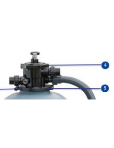 Válvula selectora 6 vías para depuradora FS550