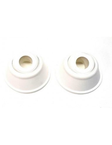 Conjunto de topes blancos para escaleras de acero inoxidable Gre