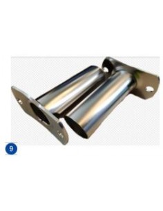 Soporte escalera inox mas embellecedor circular