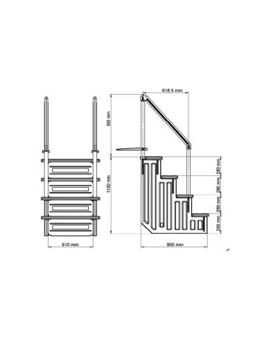 Panel lateral escalera EPE30