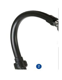 Brazo curvado soporte ducha GRE AR1009