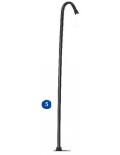 Brazo curvado soporte ducha GRE AR1009W