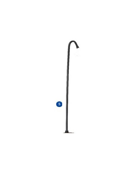 Brazo curvado soporte ducha GRE AR1009W