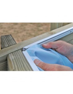 Liner piscina de madera gre Bambu 2