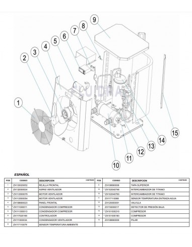 Condensador del Compresor HPM20 - HPM30