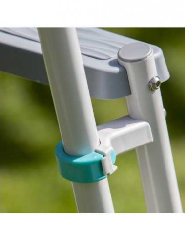 Escalera de seguridad para piscinas elevadas de 120 y 130 cm
