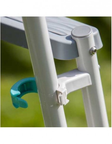 Escalera de seguridad para piscinas elevadas de 120 y 130 cm
