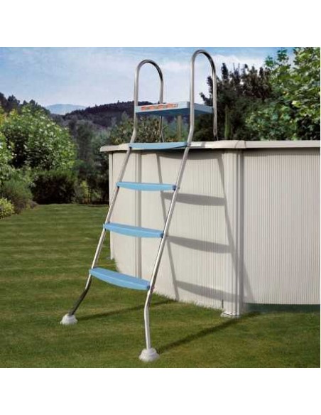 Escalera de acero inoxidable para piscina elevada Gre