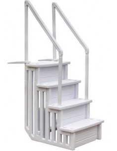 Escalera piscinas desmontables sintética