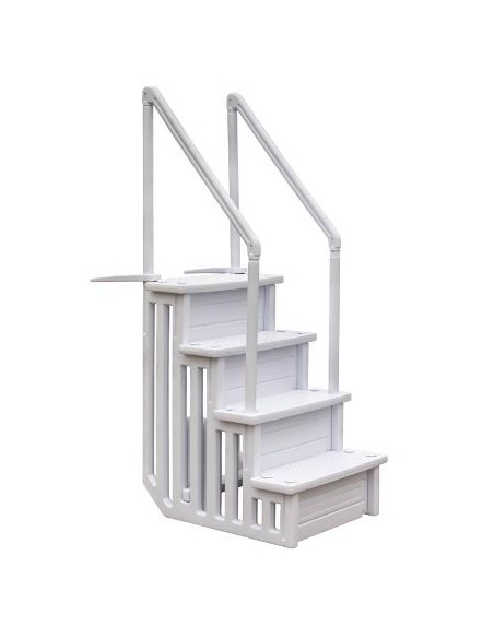 Escalera piscinas desmontables sintética
