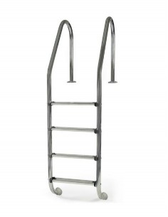 Escalera STANDARD piscina enterrada 4 peldaños - Inox