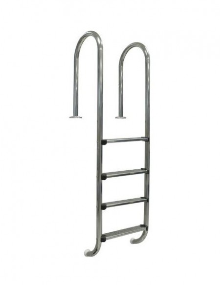 Escalera MURO piscina enterrada 4 peldaños - Inox