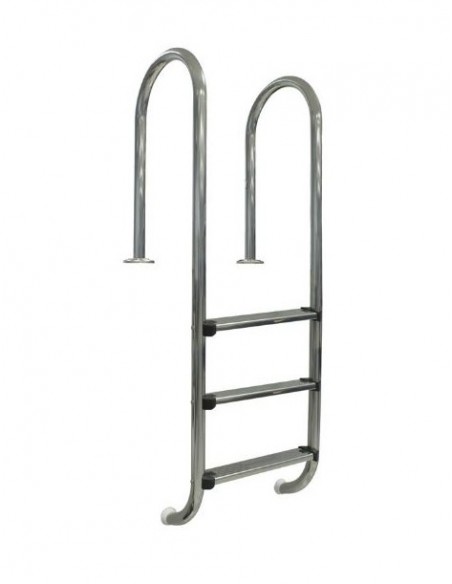 Escalera MURO piscina enterrada 3 peldaños - Inox