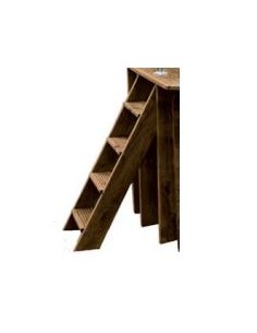 Escalera de madera para piscinas de madera Gre