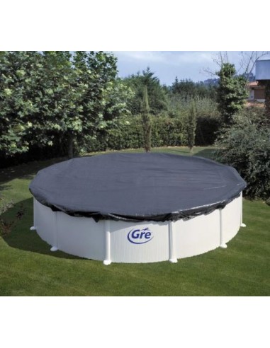 Cubierta de invierno para piscina desmontable redondas GRE ø 730 120 g/m2