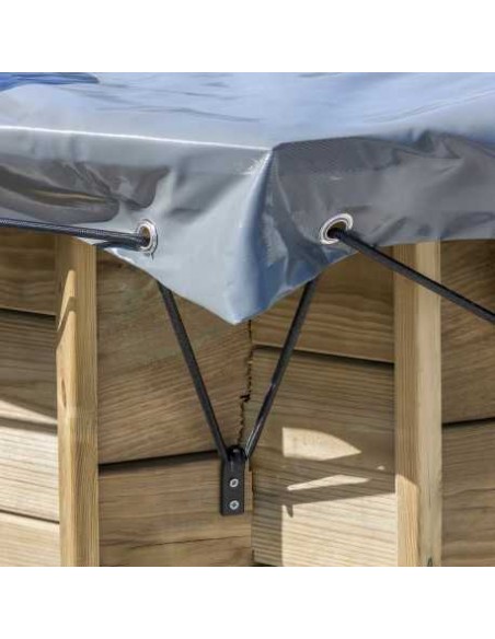 Cubierta de invierno para piscina desmontable GRE cardamon