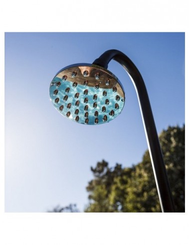 Ducha solar aspecto madera 9l ref ar1009w para piscinas