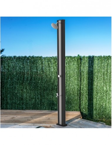 Ducha solar pvc con grifo lavapies 40 litros para piscinas