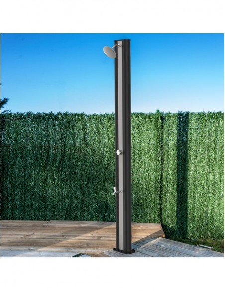 Ducha solar pvc con grifo lavapies 40 litros para piscinas