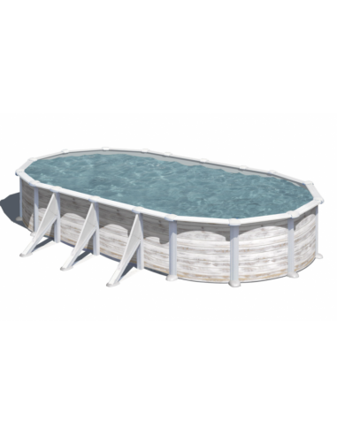 Piscina GRE ovalada imitación Nórdica 610 x 375 x 120 GRE