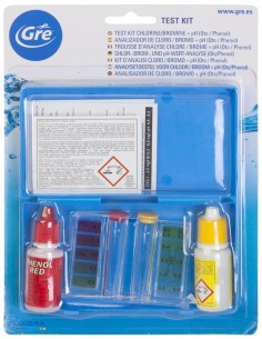 Kit analizador de agua piscinas cloro/bromo + ph 2