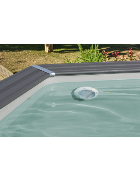 Piscina desmontable Gre de composite rectangular 6 metros con led
