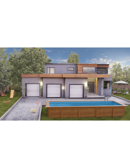 Piscina desmontable de madera Gre Mint