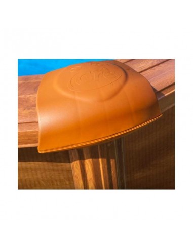 Piscina GRE ovalada aspecto madera 730 x 375 x 120 P730W