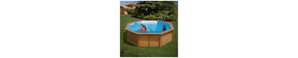 Liners piscinas de madera redondas GRE