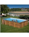 Liners piscinas de madera rectangulares y cuadradas GRE
