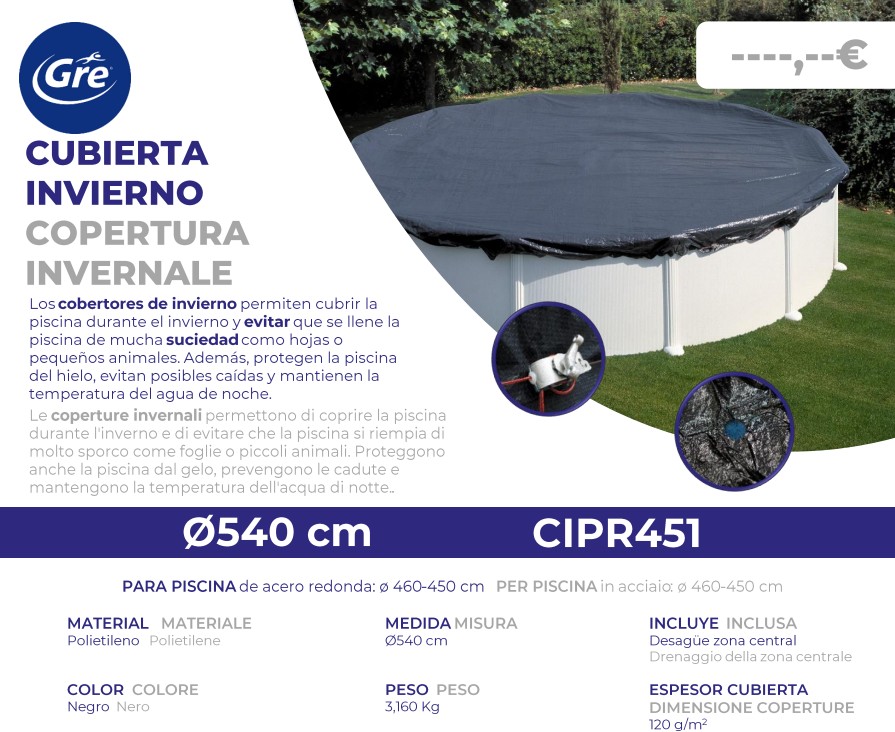 Ficha técnica cubierta de invierno CIPR451