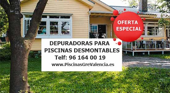 Depuradoras para Piscinas desmontables ❤️ Servicio Técnico Oficial GRE