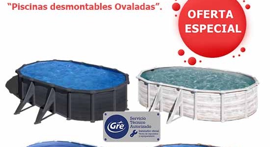 Piscinas desmontables ovaladas Gre: diversión en casa