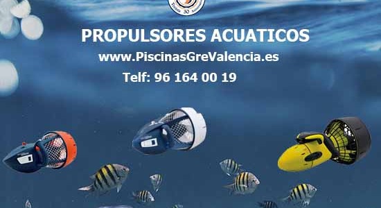 Propulsores acuáticos en www.PiscinasGreValencia.es 