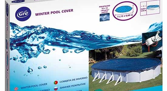 Cubierta de invierno para piscina Gre ovalada