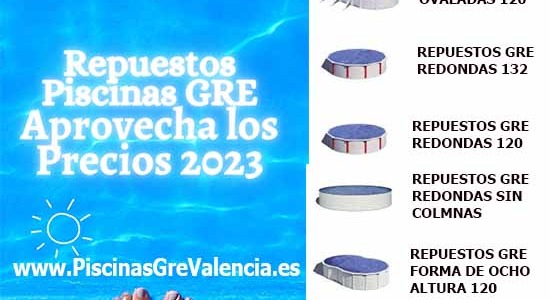 ❤️ Repuestos Piscinas GRE Servicio Técnico Oficial GRE