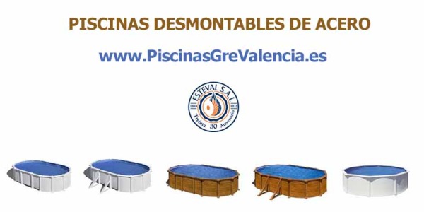 Piscinas desmontables acero