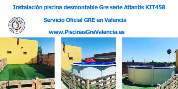 Instalación piscina desmontable Gre serie Atlantis KIT458