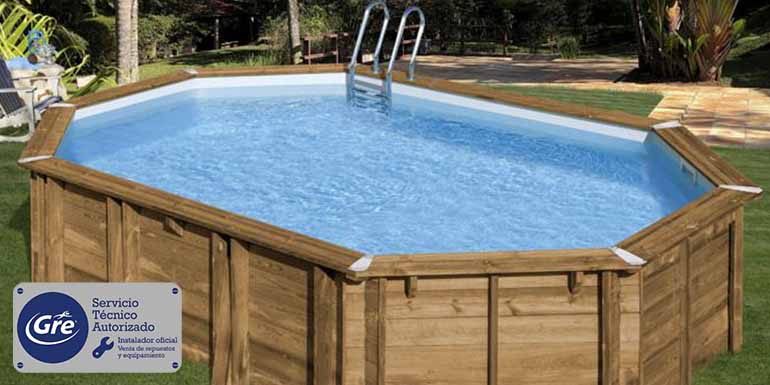 Piscinas desmontables madera GRE