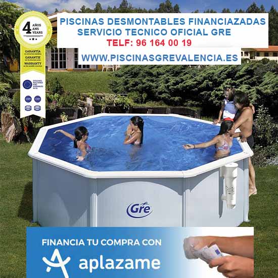 Piscinas desmontables GRE financiadas ❤️ La solución perfecta para disfrutar del verano en casa