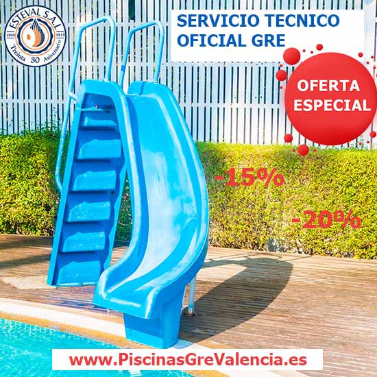 Toboganes para Piscinas en www.PiscinasGreValencia.es