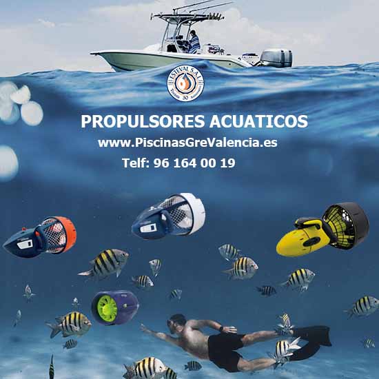 Propulsores acuáticos en www.PiscinasGreValencia.es 