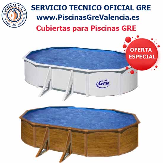 Cubierta Piscina GRE 610x375x120 ❤️ www.PiscinasGreValencia.es