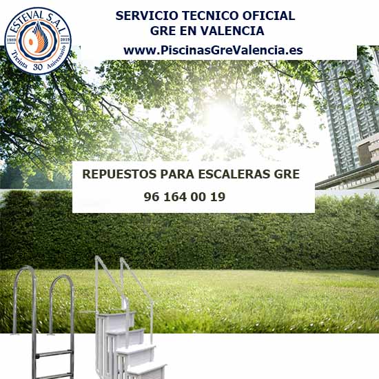 Repuestos de escaleras de piscina desmontable GRE ❤️ Mejor Precio